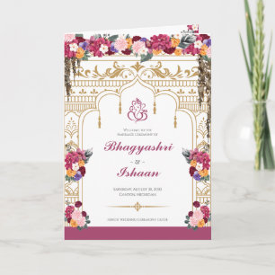 Programme Cérémonie des Fleurs tropicales et Mariages hindou