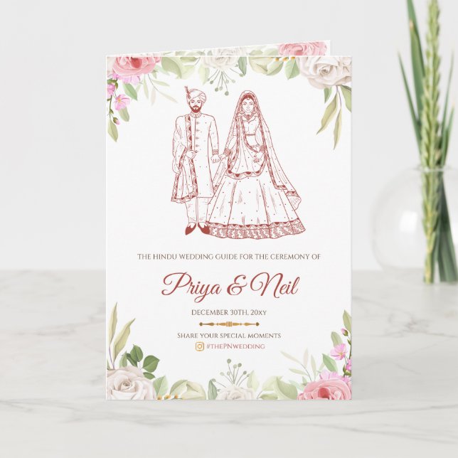 Programme Cérémonie hindoue et mariage hindou (Devant)