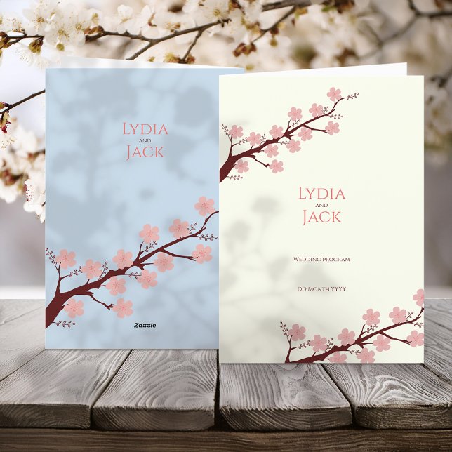 Programme Cherry Blossom Mariage à thème (Créateur téléchargé)
