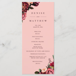 Programme Chrysanthème romantique sur rose arachnéen