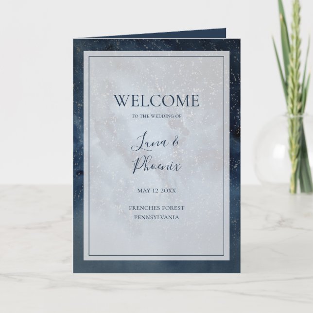 Programme Ciel de nuit céleste avec Mariage plié de cadre (Devant)