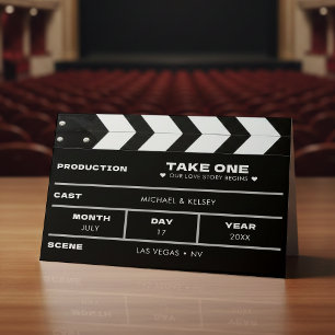 Programme Clap Board De Film Mariage Photo Bande De Film