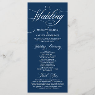 Programme Classic Elegance Marine Blue, Mariage Ceremony Pro