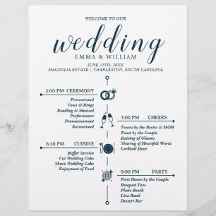 Programme classique de mariage chronologique