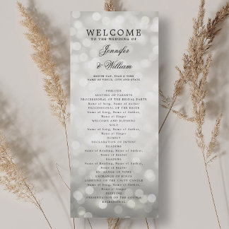 Programme Classique de mariage de script Lumières