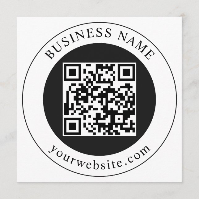Programme Code QR avec nom d'entreprise modifiable (Devant)