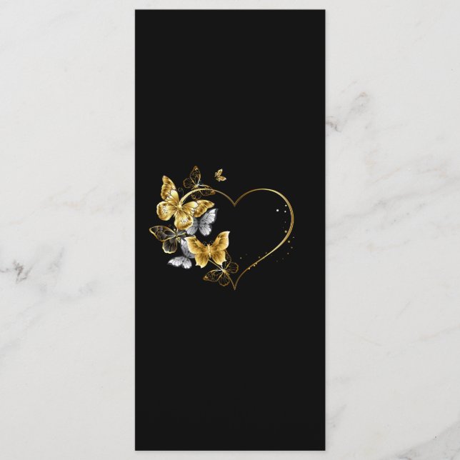 Programme Coeur aux papillons d'or (Devant)