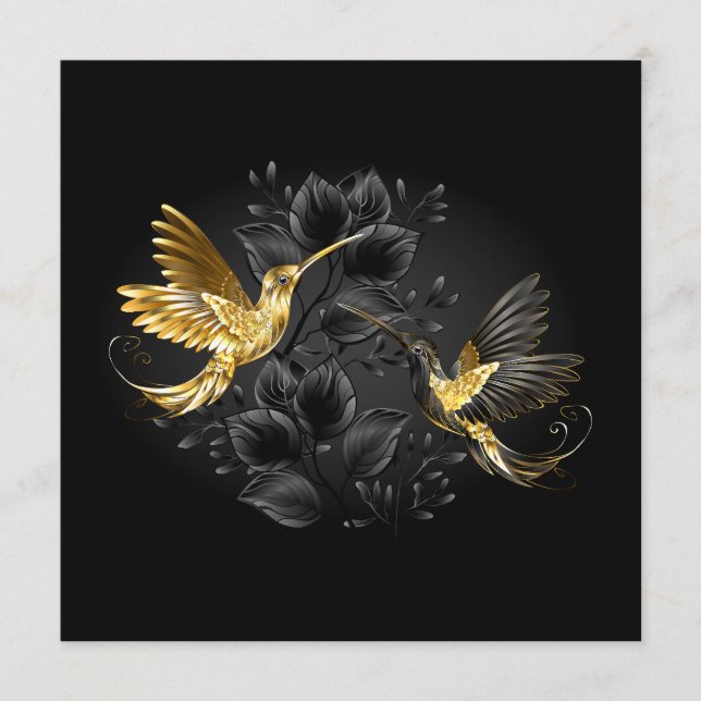 Programme Colibri noir et or (Devant)