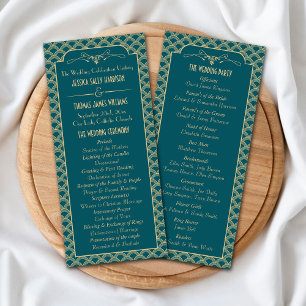 Programme Collection de Mariages Art Déco Gatsby vintage des