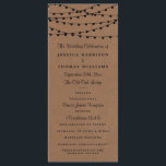 Programme Collection de Mariages Rustic Kraft<br><div class="desc">Simple mais élégant, les lampes à cordes de la collection rustique Kraft mariage est un design époustouflant avec de belles lumières à cordes blanches suspendues sur un arrière - plan à effet Kraft, qui est parfait pour toute célébration mariage rustique. Ces programmes peuvent être personnalisés pour votre occasion spéciale et...</div>
