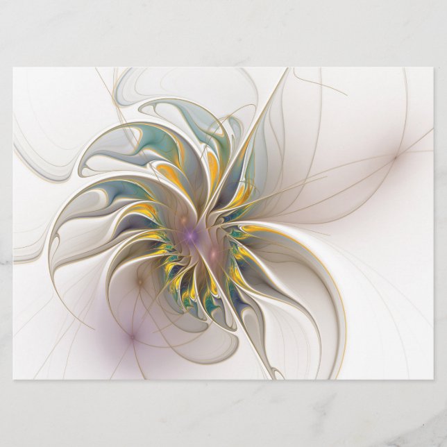 Programme Colorful fractal ornament. Flower art (Devant)