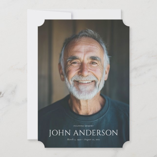 Programme commémoratif de l'ordre de service moder (Devant)