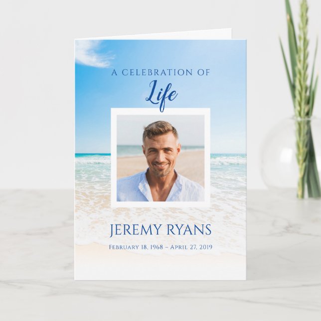 Programme commémoratif funéraire de plage (Devant)