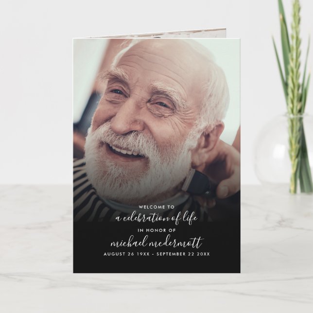 Programme Concours de 3 photos manuscrit moderne Funérailles (Devant)