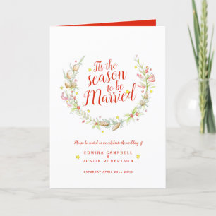 Programme Cône de mariage d'hiver rouge baies étoile