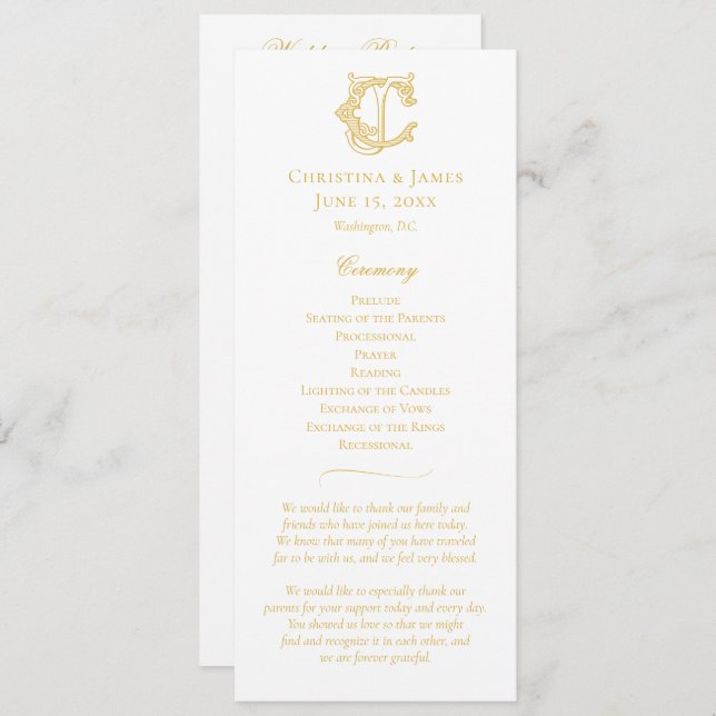 Programme COULEURS ÉDITABLES CJ Monogramme JC Monogramme (Devant / Derrière)