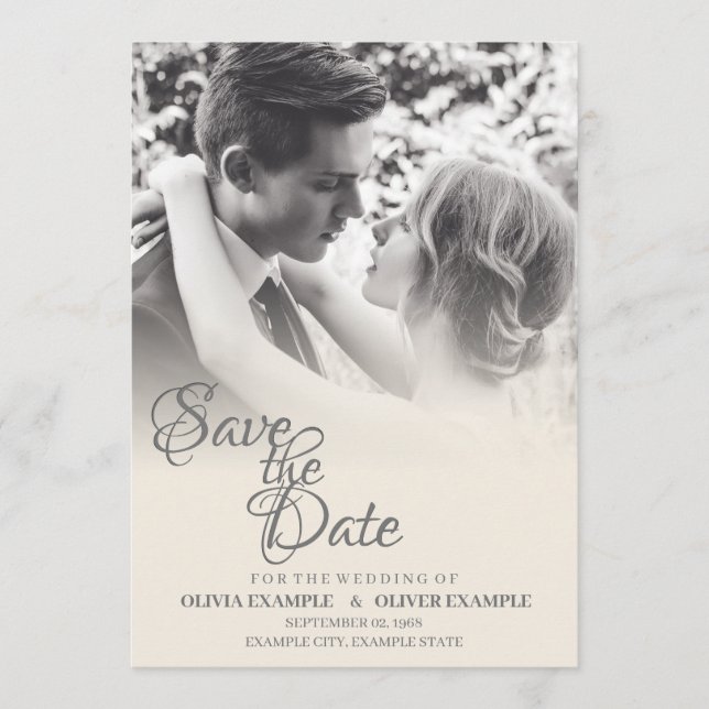 Programme Couple mariage en monochrome (Devant)