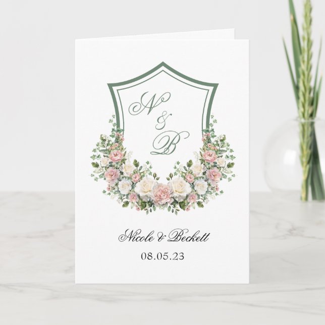 Programme Couronne florale rose (Devant)