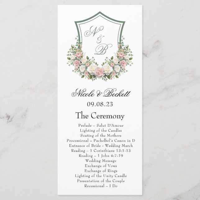 Programme Crête florale rose (Devant)