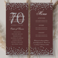 Programme d'anniversaire 70e Menu Merci U Argent B