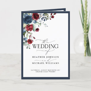 Programme d'aquarelle florale de la Marine Bleue B