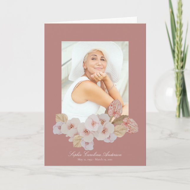 Programme de célébration de la vie des orchidées (Devant)