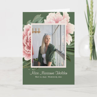 Programme de célébration de la vie des pivoines ro