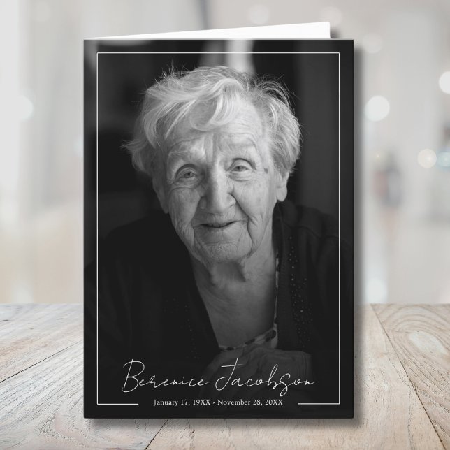 Programme De Célébration De La Vie En Mémorial Fun (Funeral Memorial Celebration Of Life Program)