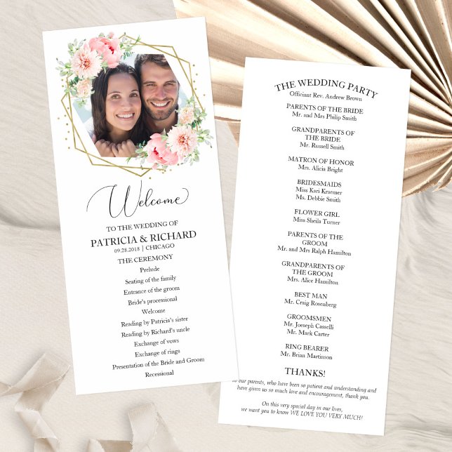 Programme de cérémonie de bienvenue pour les Maria (Créateur téléchargé)