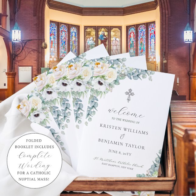 Programme de cérémonie de mariage catholique Krist (Créateur téléchargé)