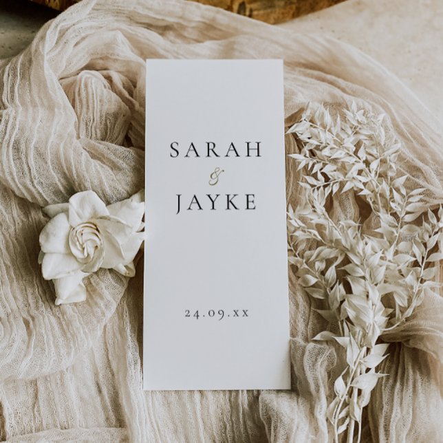 Programme de Cérémonie de Mariage minimaliste simp (Créateur téléchargé)