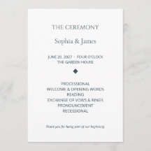 Programme de cérémonie de mariage modifiable Aisle