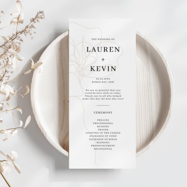 Programme de cérémonie des Mariages Roses (Créateur téléchargé)