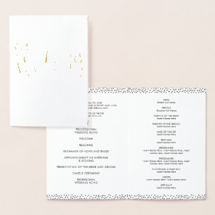 PROGRAMME DE CÉRÉMONIE mariage type simple à main