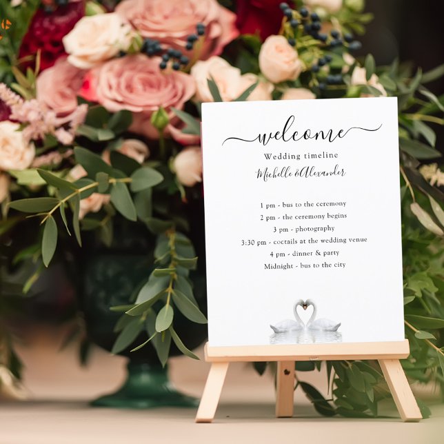 Programme de chronologie mariage cygnes blancs (Créateur téléchargé)