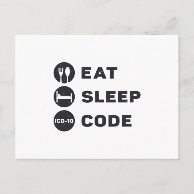 Programme de code médical Eat Sleep code ICD (Devant)