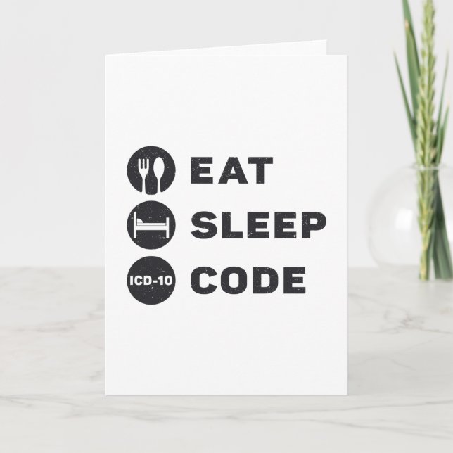 Programme de code médical Eat Sleep code ICD (Devant)