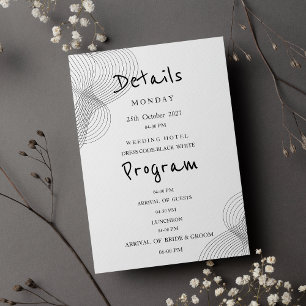 Programme de détails géométriques noir et blanc mi