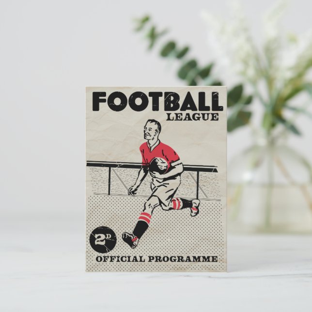 Programme de football vintage (Debout devant)