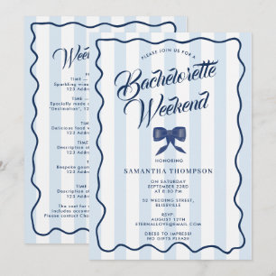 Programme de l'enterrement de vie de jeune fille B