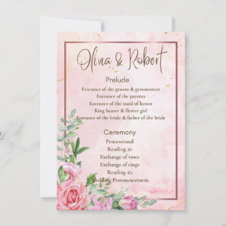 Programme de mariage