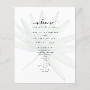 Programme de mariage à feuillage tropical atténué