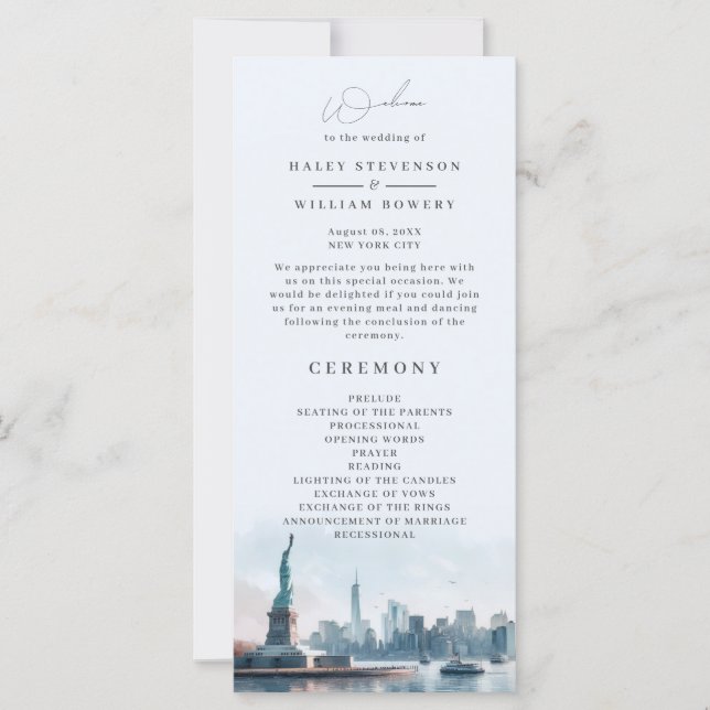 Programme de mariage à New York avec vue sur la vi (Devant)