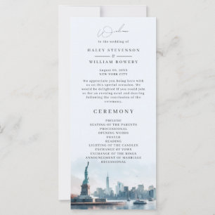 Programme de mariage à New York avec vue sur la vi