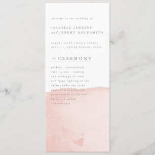 programme de mariage aquarellé