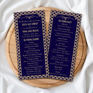 Programme de mariage Art Déco Gatsby des années 19