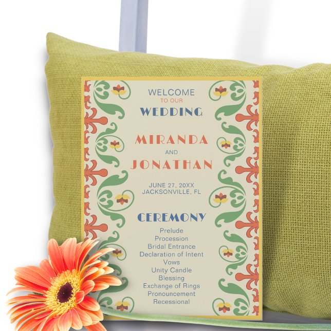 Programme de mariage Art Nouveau (Créateur téléchargé)