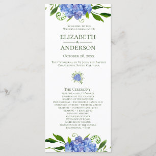 Programme de mariage aux Hortensias Bleus