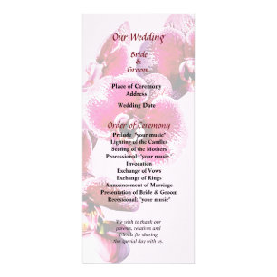 Programme de mariage aux orchidées Phalaenopsis Ma