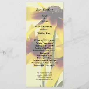 Programme de mariage aux Susans aux yeux noirs bru